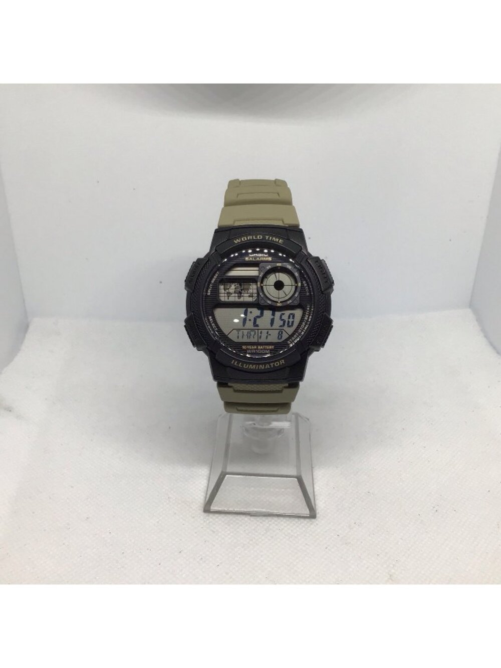 Casio AE-1000W Digital World Time Watch Resin Band 10 Year Battery Men’s Watch